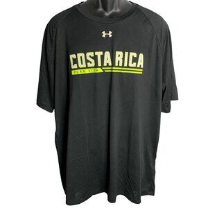 Under Armour Costa Rica Tech Tee 3XL Black Short Sleeve Athletic T Shirt Graphic